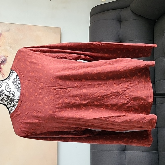 Sonoma The Everyday Tee long sleeve floral tee - Picture 3 of 11